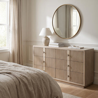 Bledington Fluted Ash Chest of Drawers | 6 Drawers