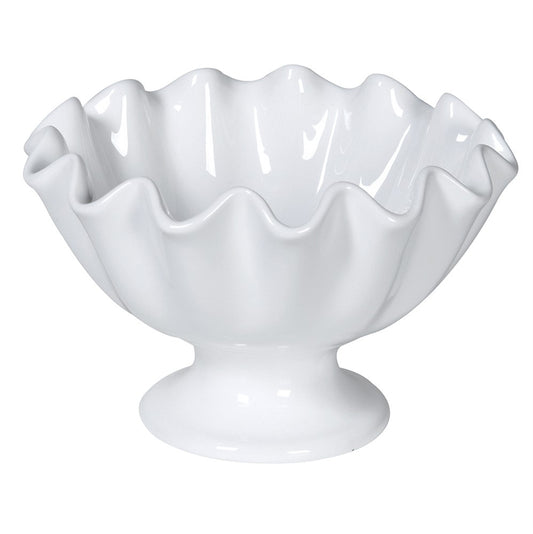 Ruffled Ceramic Bowl | Set of Two