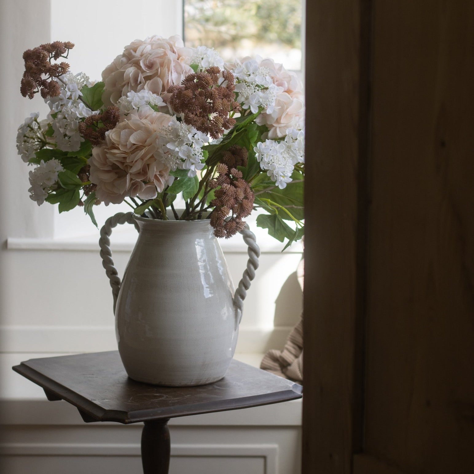 Real Touch Hydrangea Blush Pink - CharlesTed Home