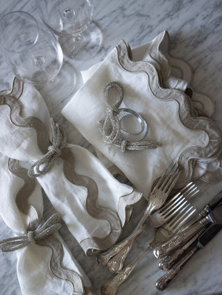 Rhinestone Bow Napkin Holders | Set of 4 - CharlesTed Home