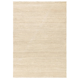 Simplicity handwoven jute rug in blonde, full flat view