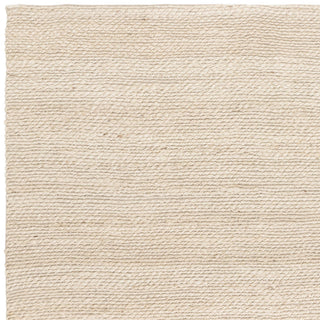 Simplicity blonde jute rug detail of the edge and weave