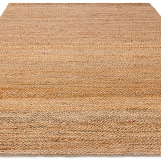 Simplicity natural jute rug detail showing the handwoven texture