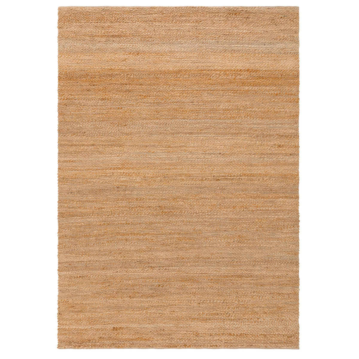 Simplicity handwoven jute rug in natural, full flat view
