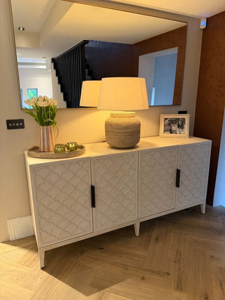 The Scallop - Solid Alder Wood Sideboard - CharlesTed Home