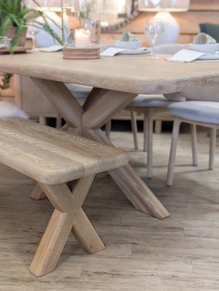 Wexley Dining Table | White Oak - CharlesTed Home