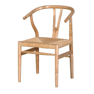 Wishbone Chair With Rattan Seat | Natural Oak - CharlesTed Home