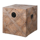 A gorgeous carved effect lidded trunk.