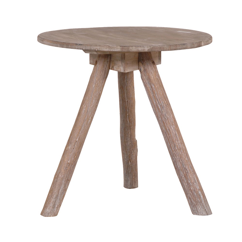 Wooden tripod side table