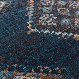 Edge detail of the Zola Kian traditional rug