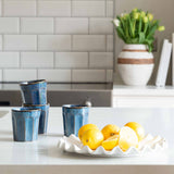 Serving plate with ruffled edges