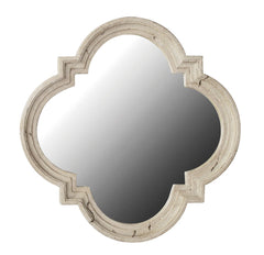 Charles Ted Merida Vintage Quatrefoil Wall Mirror with stoneware finish