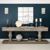 Charles Ted Sarah Console Table - Rustic Pine Elegance with Practical Storage