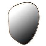 Charles Ted small asymmetrical wall mirror with gold frame
