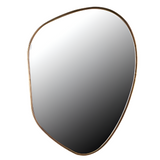 Charles Ted small asymmetrical wall mirror with gold frame