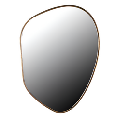 Charles Ted small asymmetrical wall mirror with gold frame