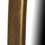 Charles Ted small asymmetrical wall mirror with gold frame close up