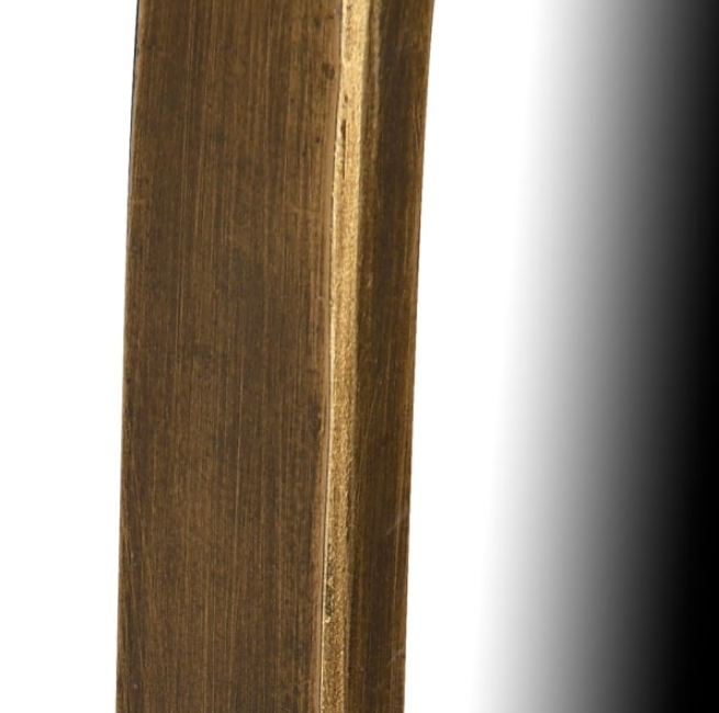 Charles Ted small asymmetrical wall mirror with gold frame close up
