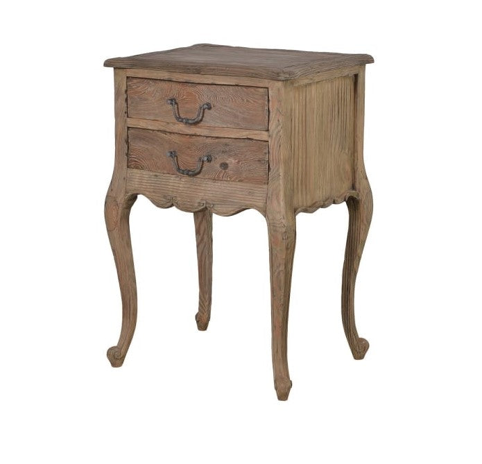 Rupert New England Style Two Drawer Bedside Table