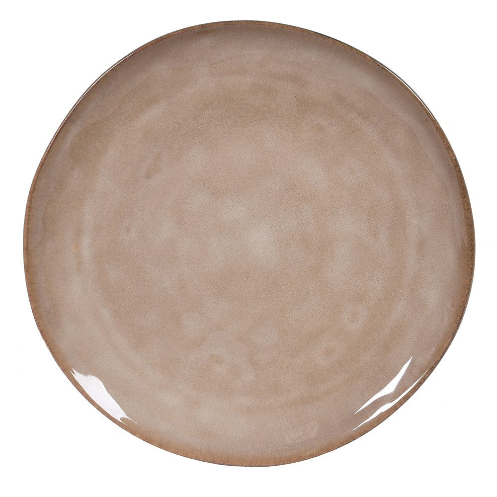Glazed stoneware dining plates