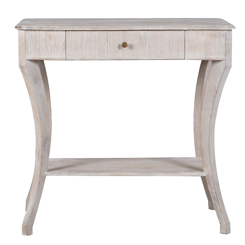 Orla Mango Wood Side Table, boasting a refined console design.