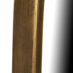Asymmetrical mirror with gold rim