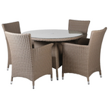 Rattan Effect Garden Dining Set