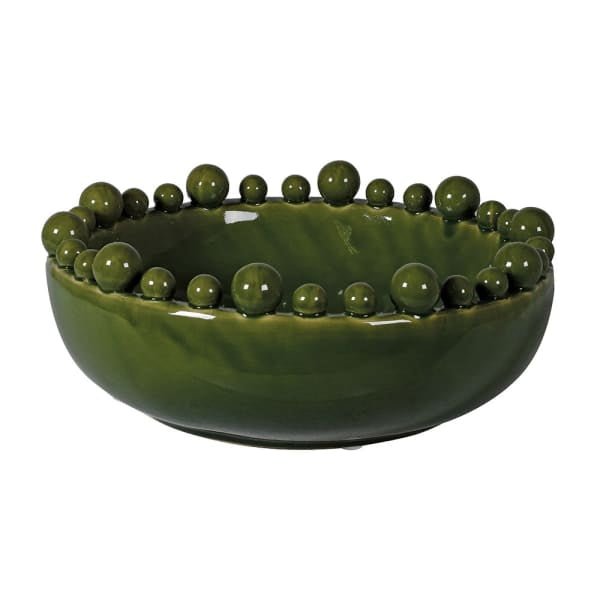 Charles Ted Ceramic Bobble Bowl | Green - CharlesTed Home