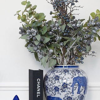 Charles Ted Faux Eucalyptus Berry Stem - CharlesTed Home