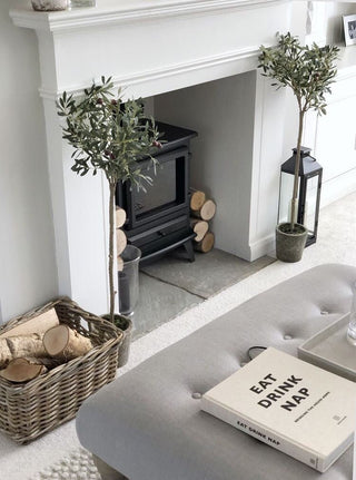 Charles Ted Minimalist Faux Olive Tree in Aged Terracotta Pot - CharlesTed Home