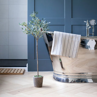 Charles Ted Minimalist Faux Olive Tree in Aged Terracotta Pot - CharlesTed Home