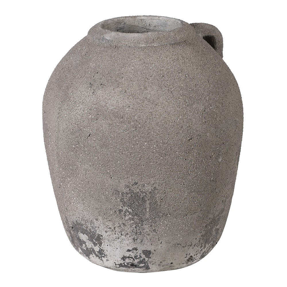 Stoneware Grey Weathered Vase