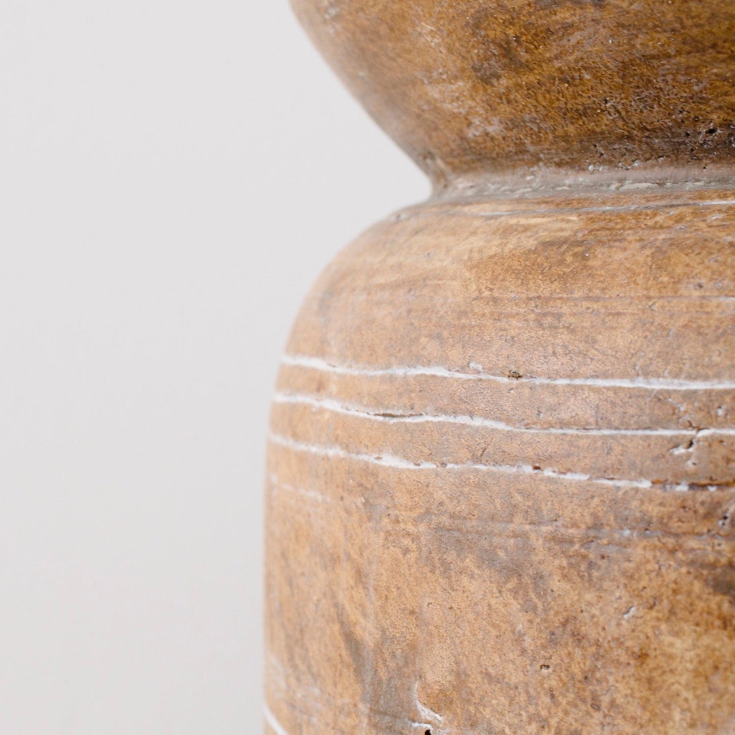 Rustic Brown Ceramic Vase
