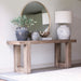 Charles Ted Onassis Suar Wooden Console Table - Handcrafted Natural Wo ...