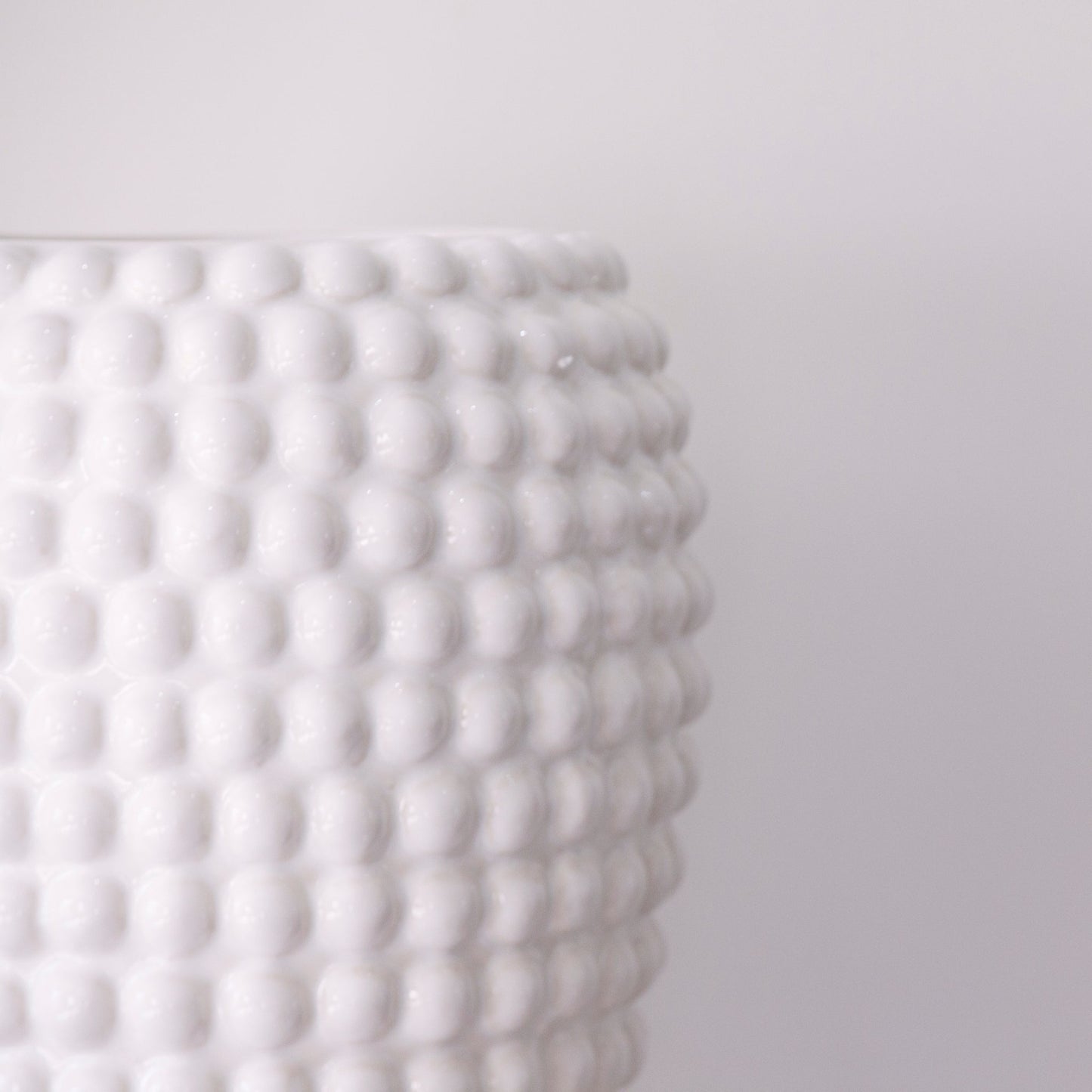 Lexi White Ceramic Bobble Vase