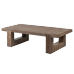 Chunky wooden coffee table